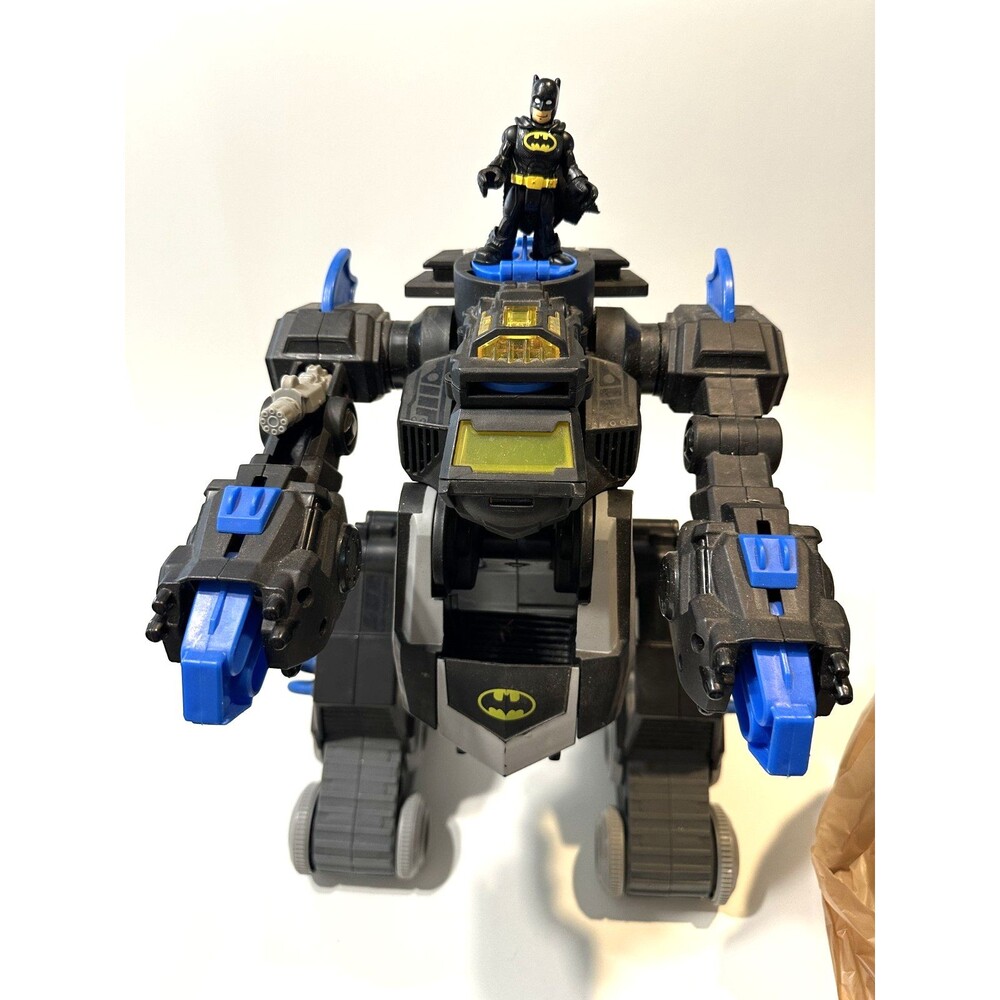 WORKS Imaginext DC Super Friends Batman Figure R.C. Transforming Robot NO REMOTE